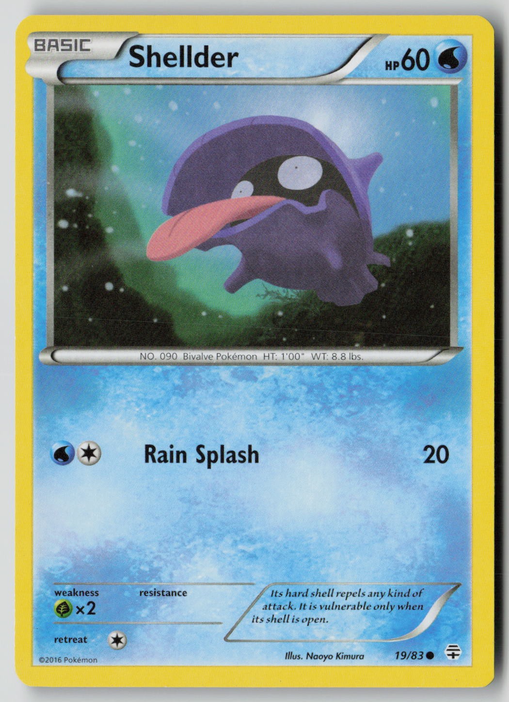 Shellder 19/83 Common Generations Pokemon NM