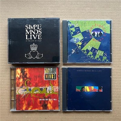 SIMPLE MINDS - 4 X CDs - Real life/street fighting/good news/live in the city