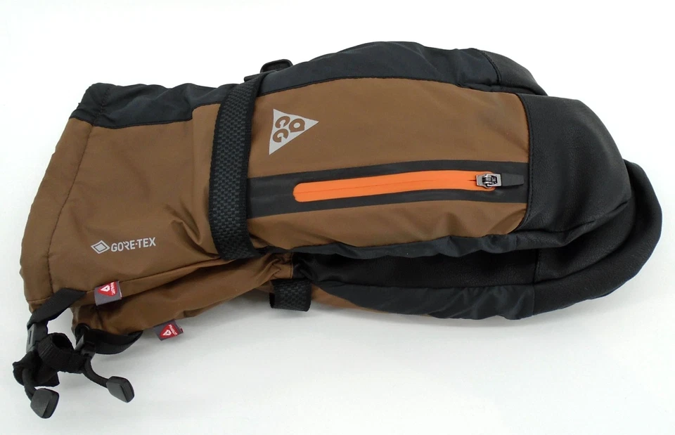 Nike ACG GORE-TEX Mitones Divididos Para Hombre Mitones Grandes Mosswood Marrón/Naranja/Negro Foto 4 de 4