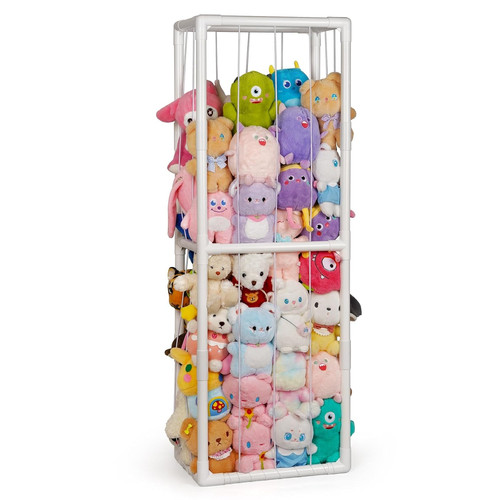 Stuffed Animal Storage Zoo Holder Space Save, PVC Stuffed Animal Organizer | Ver
