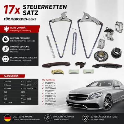 Steuerketten Reparaturkit für Mercedes M276 W204 W212 W222 GLK ML CLS SLK