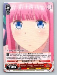 Honest Apology, Nino Nakano 5HY/W83-E081 Weiss Schwarz The Quintessential Quintuplets