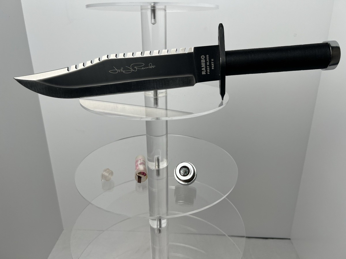 Rambo First Blood Part II Survival Knife w/ Sheath & Compass | eBay