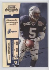 2000 Playoff Contenders European Championship Ticket Marcus Crandell Auto 0i5i