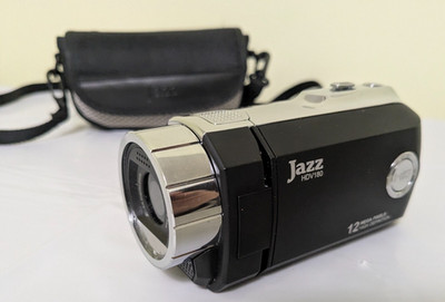 Jazz HDV180 HD Video Recorder Camera 12 Mega Pixels w/Case - Tested / Working
