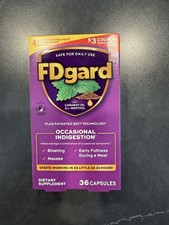 1 pack FDgard OCCASIONAL INDIGESTION 36-CAPSULES **** Free Shipping!
