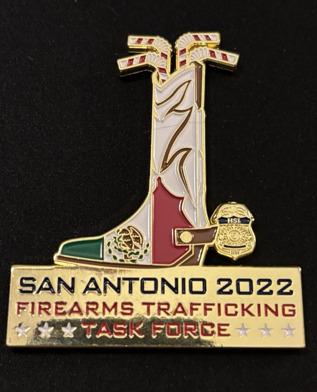 San Antonio Texas ATF police firearms, trafficking Task Force Challenge Coin