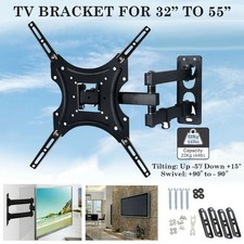 Full Motion TV Wall Mount Bracket Swivel Tilt 22 26 32 40 42 50 55 Inch LED LCD