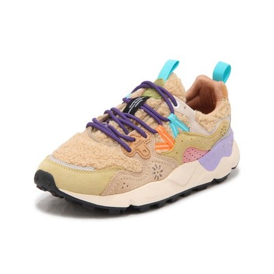 ピュアフローラ 7612 SNEAKER DONNA FLOWER MOUNTAIN YAMANO3 WOMAN SUEDE/TEDDY SHOES