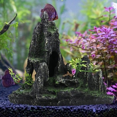 Aquarium Decor Suspended Artificial Stone Landscape Rockery Stone Hermit Crab