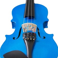  GREAT GIFT Children's 1/16 Size Blue Violin w Rosin, Cute Violin Case and Bow