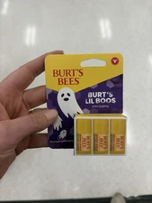 Burt's Bees Lil Boos 3-Pack Mini Lip Balms, Vitamin E Peppermint, 1.38g Travel