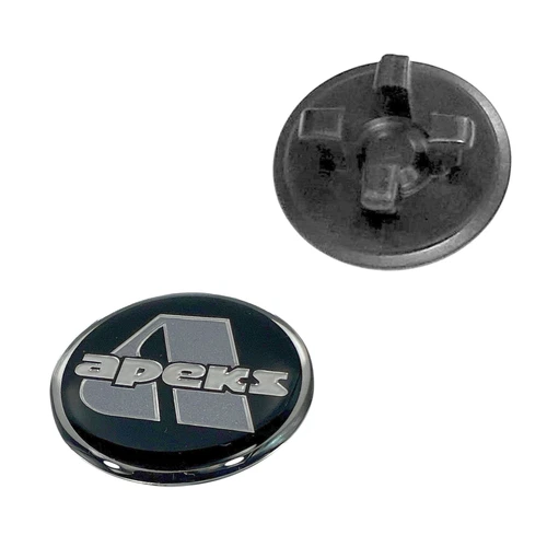 SF-1 TopDeal: Apeks Luftduschenknopf ATX schwarz mit Logo - Apeks Decal assy set