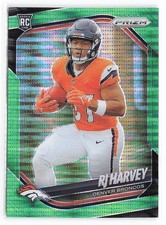 2025 Panini Prizm #303 RJ Harvey Neon Green Pulsar