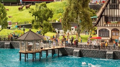 Noch 14264 Spur H0 Event-Pavillon  Fischersteg  Laser-Cut mini Bausatz