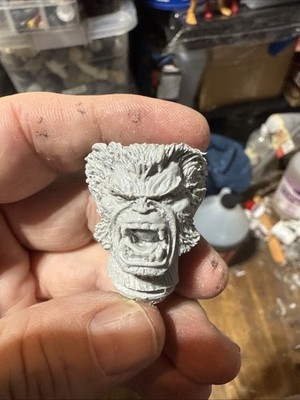 Mego FTC Zica Retro Custom X-Men Hank Mckoy Beast Head For 8  1/9 Fury Version
