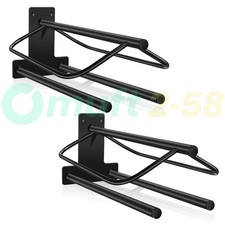 2 Wall Mounted Heavy Duty Saddle Rack Bag Freestanding Saddle Rack Metal Black