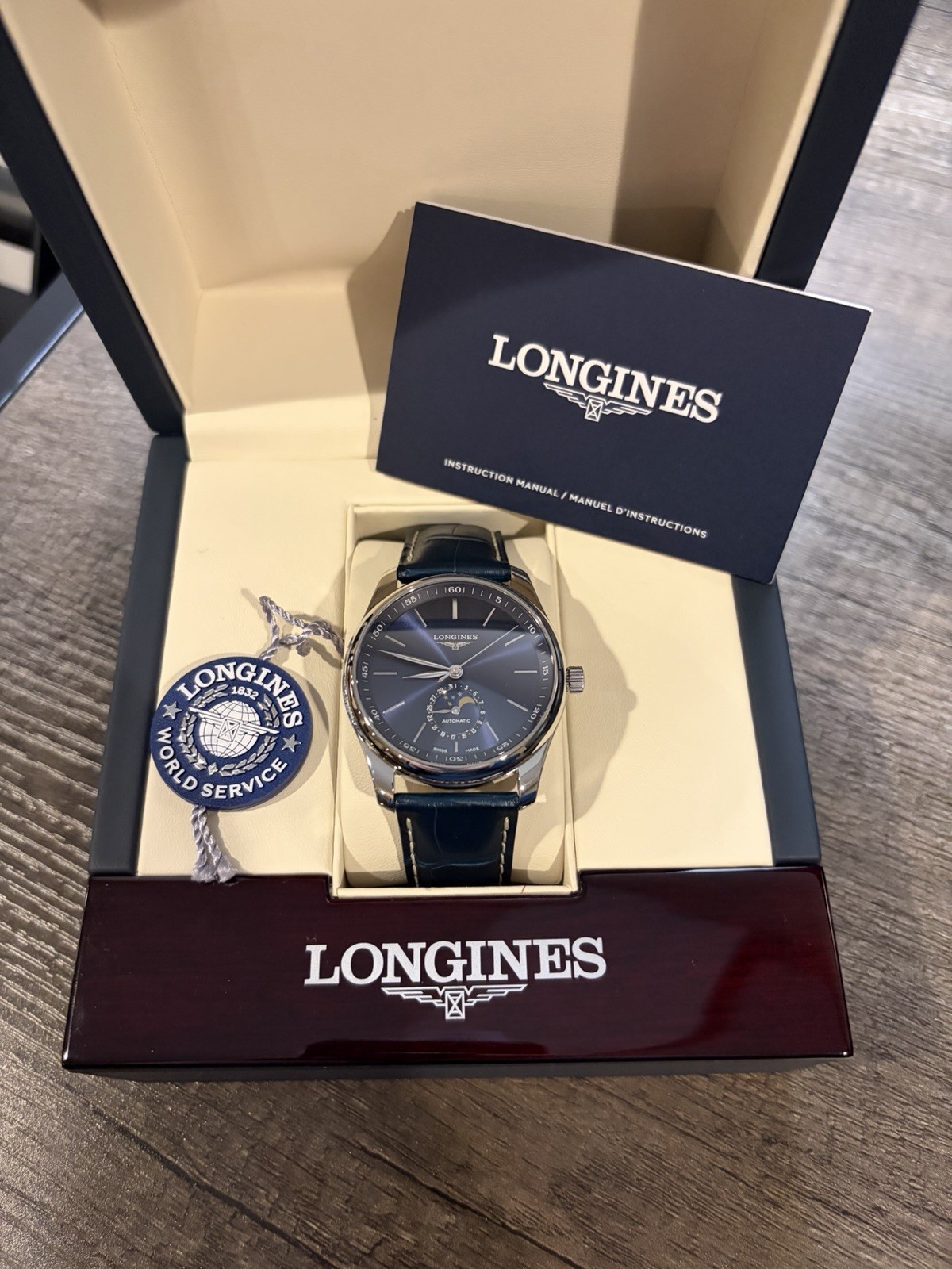 Longines Master Collection Automatic Moonphase Bl… - image 1