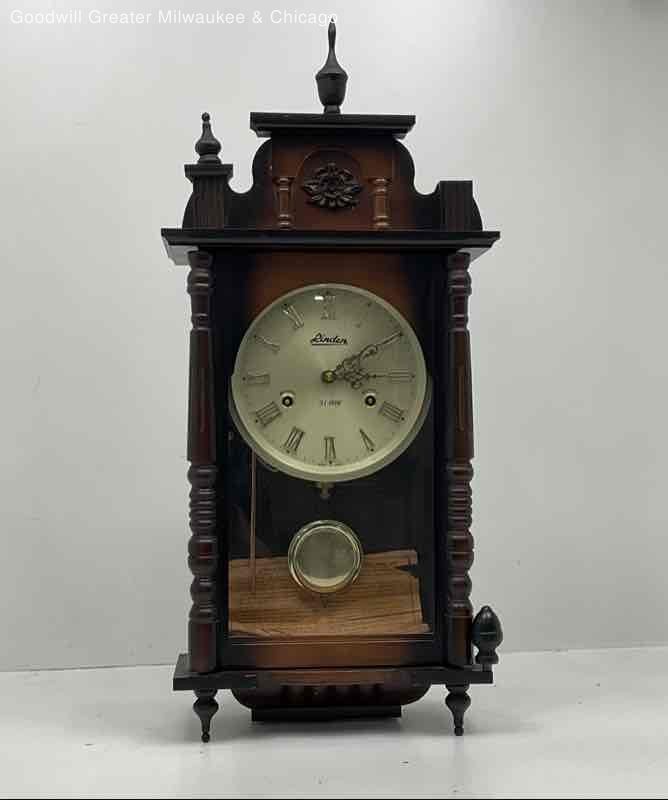 Vintage Linden 31-Day Mechanical Wall Clock