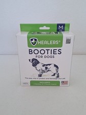 Healers Booties For Dogs 2 Booties  2 Gauze Inserts Size Medium New Free S H