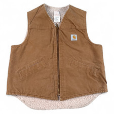 Carhartt Vintage Union Made USA V03 Cotton Vest Brown L Western