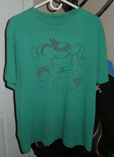 Nickelodeon Teenage Mutant Ninja Turtles "Raphael" Green T-Shirt 2013, Sz. XL!!