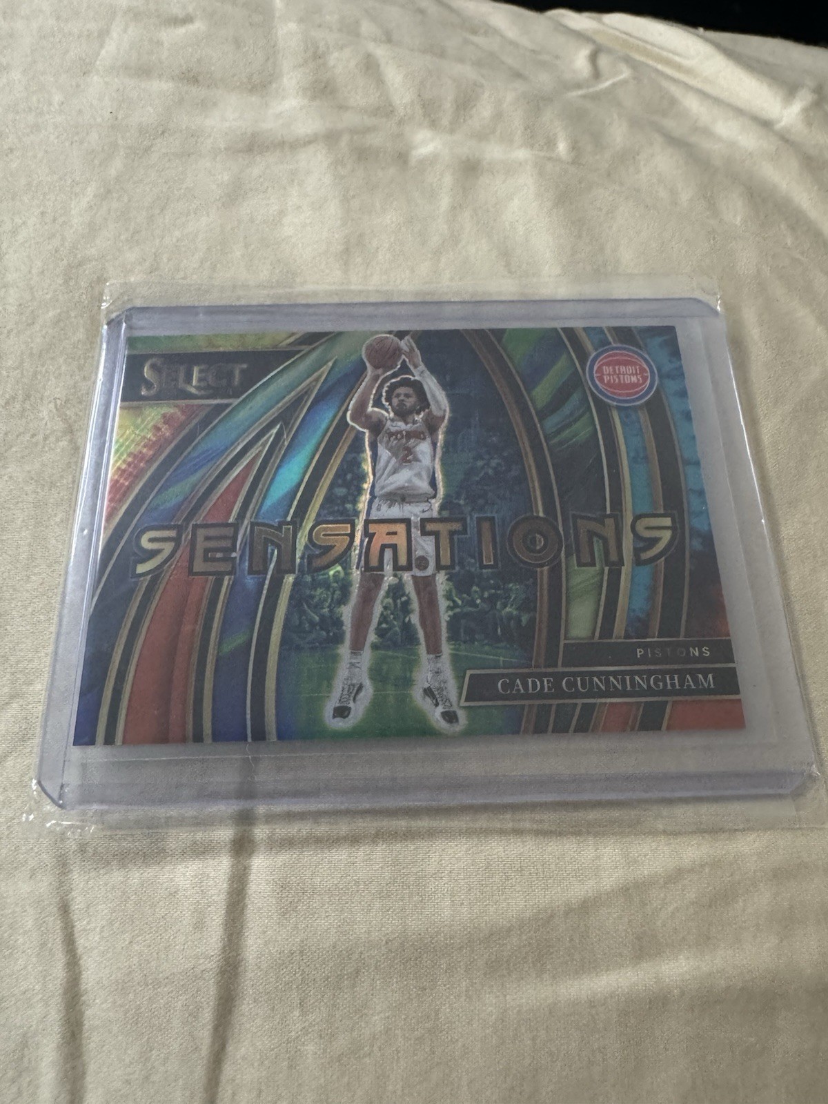 2023-24 Panini Select - Sensations Cade Cunningham #14 Tie-Dye Prizm 13/25