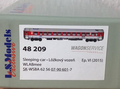LS Models 48209, SK-WSBA Schlafwagen 601-7[P] WLABmee, Bratislava Ep.VI, NEU/OVP