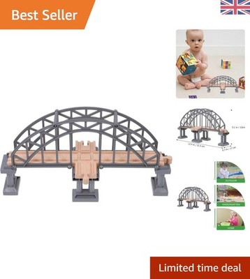 Kreatives 12,40 Zoll Eisenbahn Schienen Brücke Spielzeug: Ermutigen Sie das spielerische Lernen