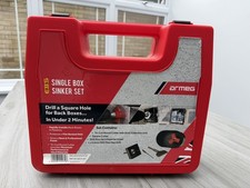 ARMEG EBS Tri-Cut Single Backing Box Electrical Socket Box Cutter & Chisel KIT