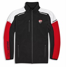 Blouson Coupe-Vent pour Homme Original DUCATI Dc Sport Black / Rouge 98770781