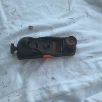 Block Plane Metal Body Black with Wood Knobs, Steel Blade 1-5/8 in