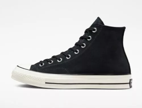 Converse Chuck Taylor CT 70 Hi Suede Black Egret A01458C Sneaker