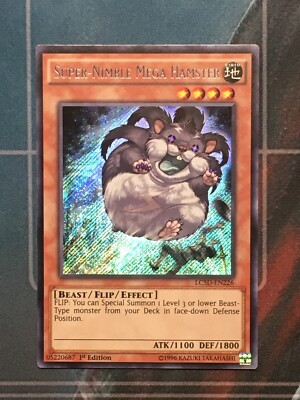 yugioh super-nimble mega hamster 1st ed secret rare LC5D-EN226 NM 