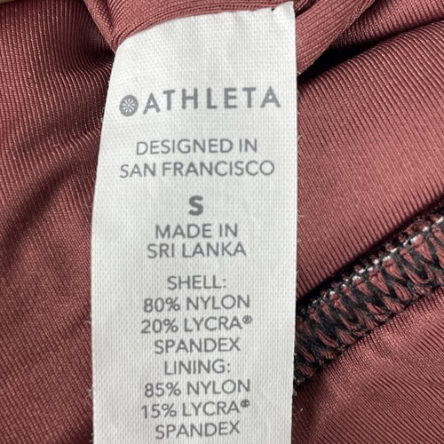 Athleta One Piece Swimsuit Size S Brown Black Padded Resort Beachwear - Picture 6 of 7