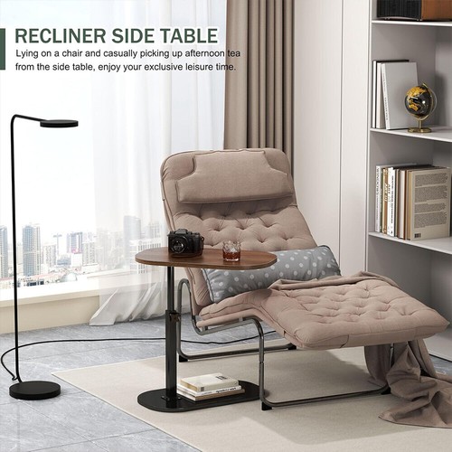 Adjustable C-Shaped Sofa Side End Table Coffee Laptop Table Living Room Bedroom/ - Picture 12 of 15