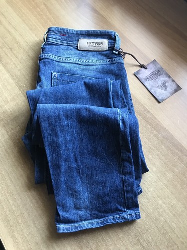 Jeans Uomo Fifty Four Effetto Slavato Taglia W29 L34/43 Denim Slim Fit Md.  Staff | eBay