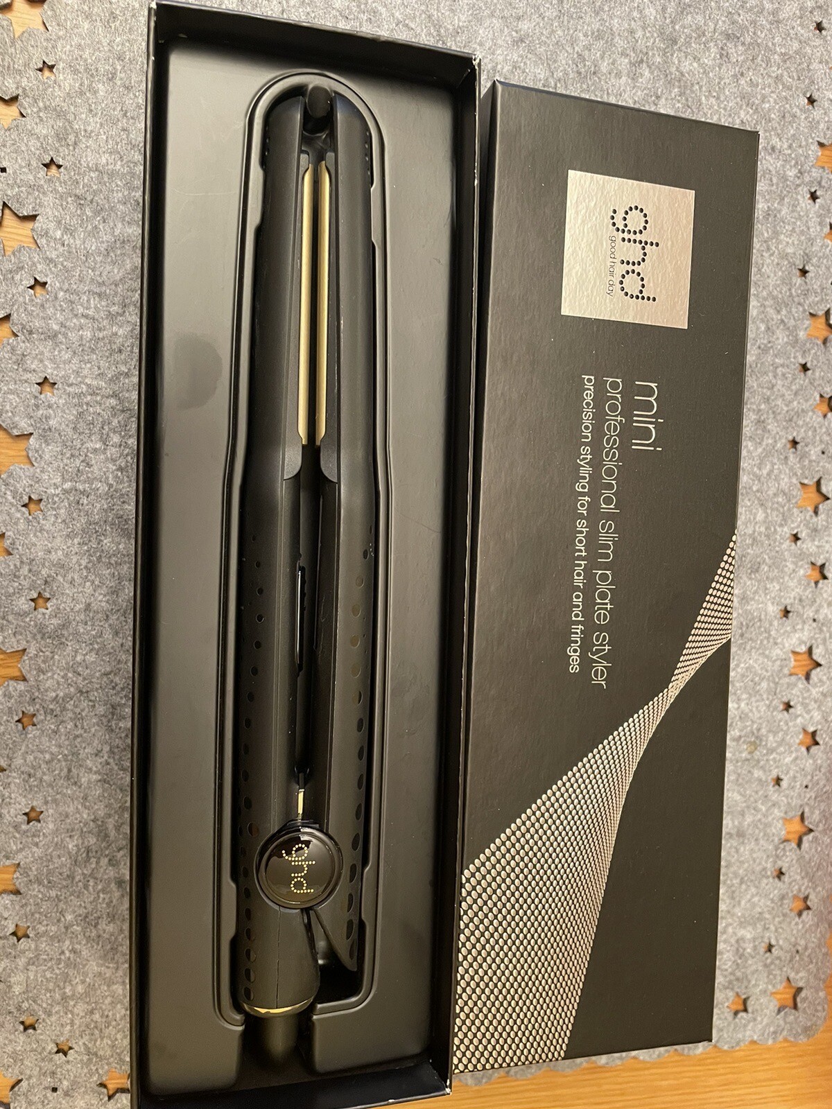 GHD Mini Styler Professional Ceramic Hair Straighteners Black