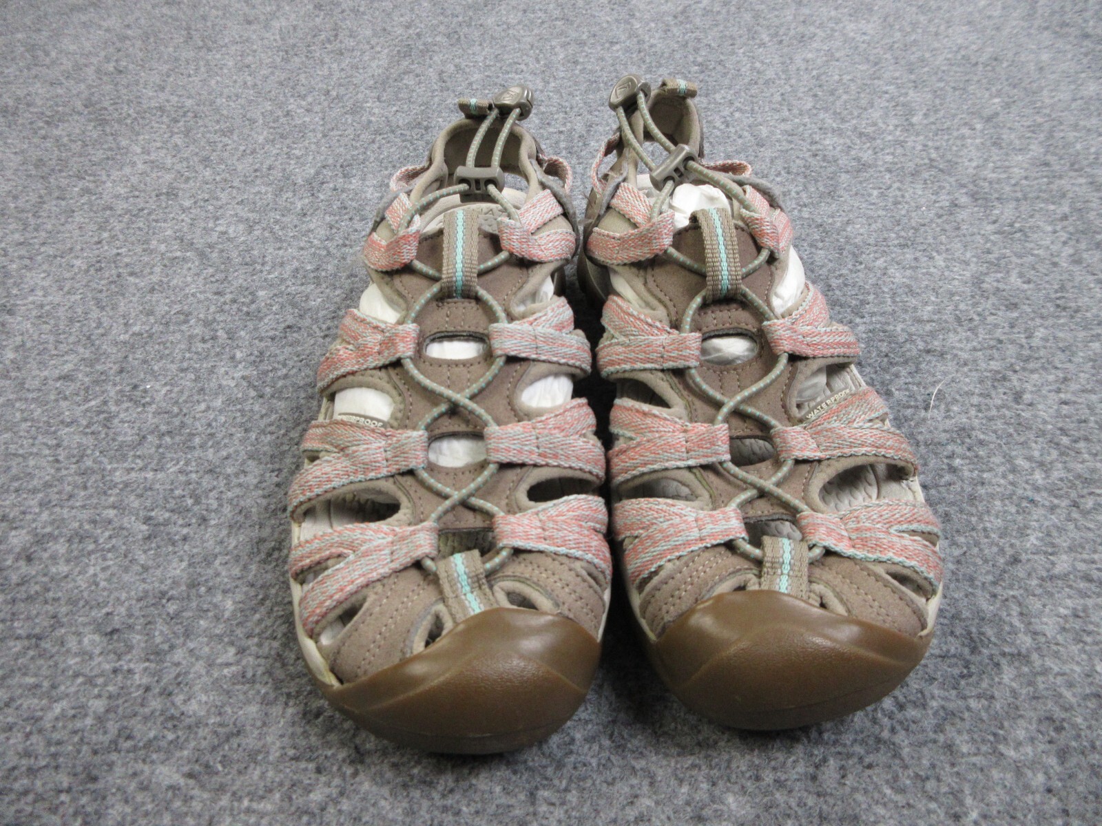 Sandali Keen Whisper donna taglia 9 5 marrone rosa escursionismo punta chiusa slingback