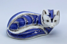 Royal Crown Derby Platinum Arctic Fox Limited Edition Cert Box