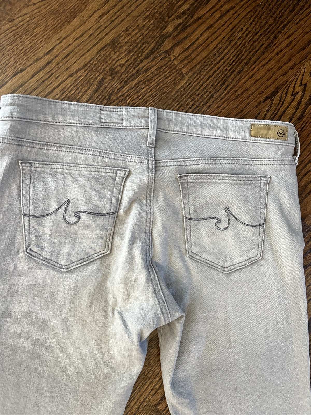 AG Adriano Goldschmied Jeans Womens 33 Gray The Stevie Ankle Slim Straight Leg - View 11