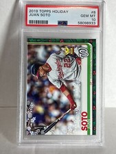 2019 Topps Holiday Juan Soto   PSA 10 Rookie Cup