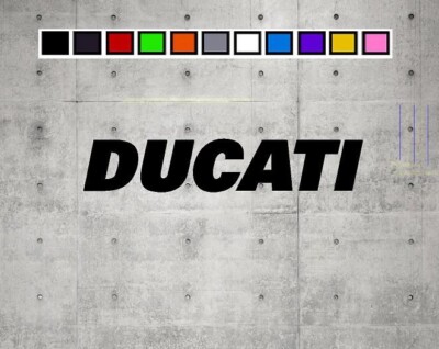 Ducati Wood LOGO Vinyl Decal Sticker Emblem Car Truck Window 4'' 6'' 8''