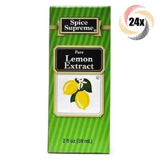 24x Packs Spice Supreme Pure Lemon Flavor Extract 2oz Fast Shipping