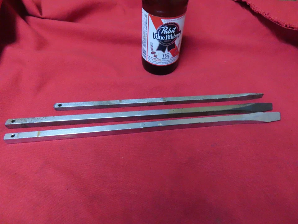 (3) Hoja de destornillador de mango de madera Proto de colección, (2) 9708, (1) 9706, cuadrado, EE. UU. ~ GD + Foto 2 de 3