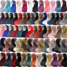 Muslim Women Khimar Hijab One Piece Amira Islam Headscarf Wrap Turban Ready Made