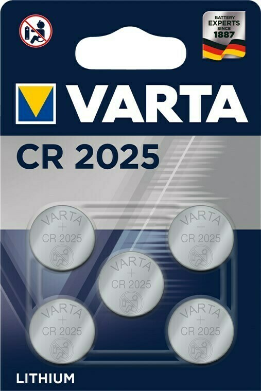 Thumbnail - Varta Cr2025 6025 Professional Lithium-knopfzelle 3v 5er-bli