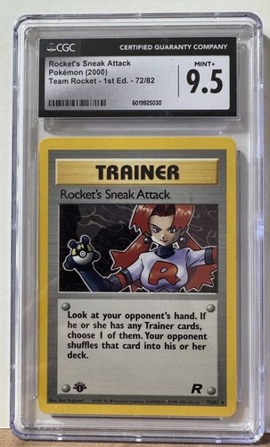 Rocket's Sneak Attack (1st Edition) graded CGC 9.5 for sale on eBay