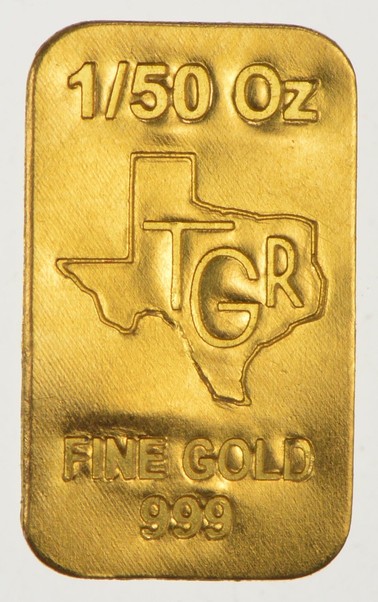 3X GOLD 1/50 th TROY OUNCE OZ 24K TGR PREMIUM BULLION 999 BARS