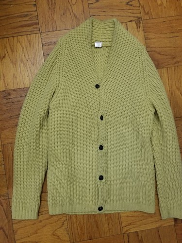 Massimo Alba Laine Fleece Virgin Wool Cardigan Men Size M Knitted - Picture 3 of 12